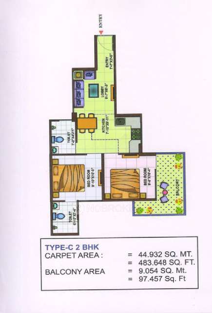 2 BHK Flat In Vashisth Heights for Rent  In  Neharpar Faridabad