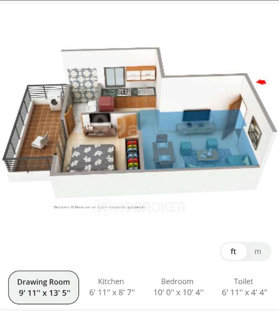 1 BHK Flat In Amolik Park View For Sale  In H4-4, Sector 84, Faridabad, Haryana 121007, India