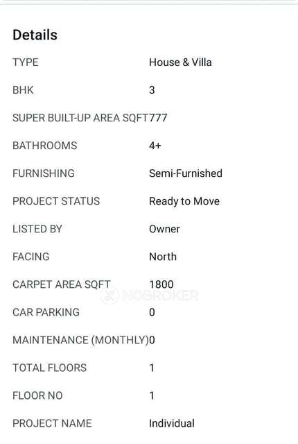 3 BHK House For Sale  In Tiruvottiyur