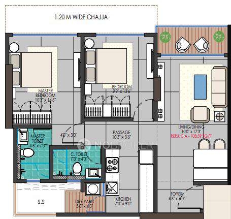 2 BHK Flat In Rudraamar Shivani Rudram For Sale  In Kandivali West
