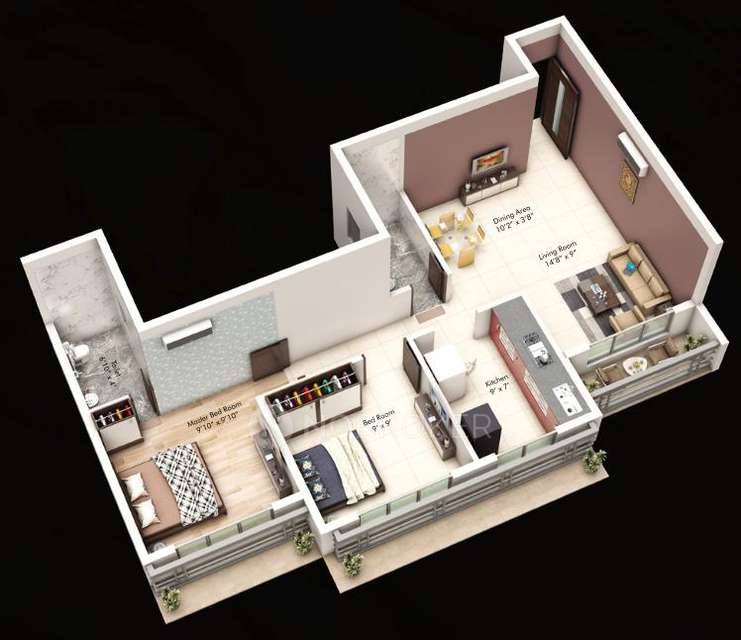 2 BHK Flat In Shree Aangan For Sale  In Panvel