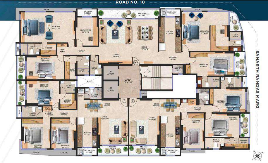 2 BHK Flat In Gurukrupa Vyom For Sale  In Juhu