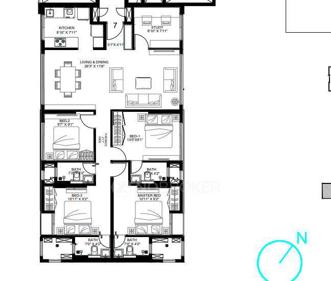 4+ BHK Flat In Piramal Vaikunth For Sale  In Balkum Pada