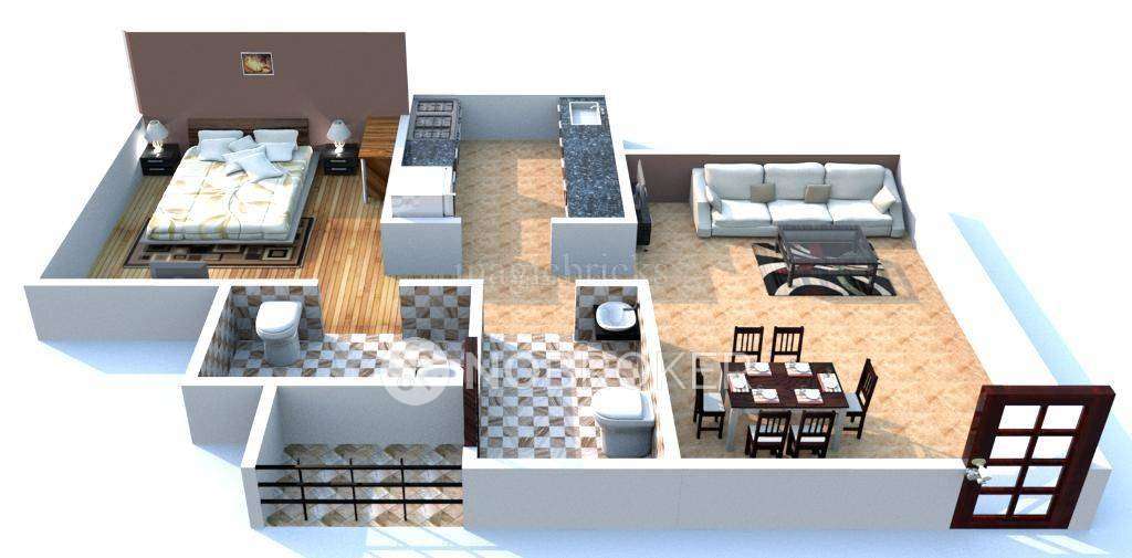 1 BHK Flat In Atlanta Enclave For Sale  In Shilphata