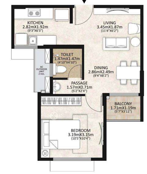 1 BHK Flat In Mahindra Happinest Mwc For Sale  In Chengalpattu