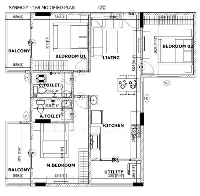 3 BHK Flat In Ds Max Synergy For Sale  In Agrahara Badavane