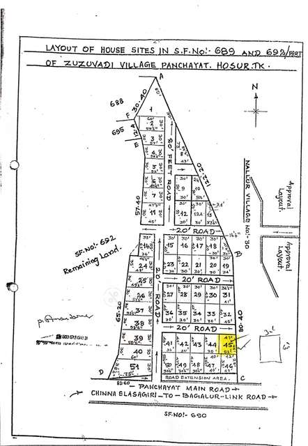 2 BHK House For Sale  In Hosur