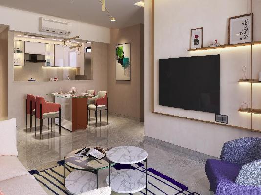 2 BHK Flat In Dynamix Parkwoods D6 For Sale  In Thane West