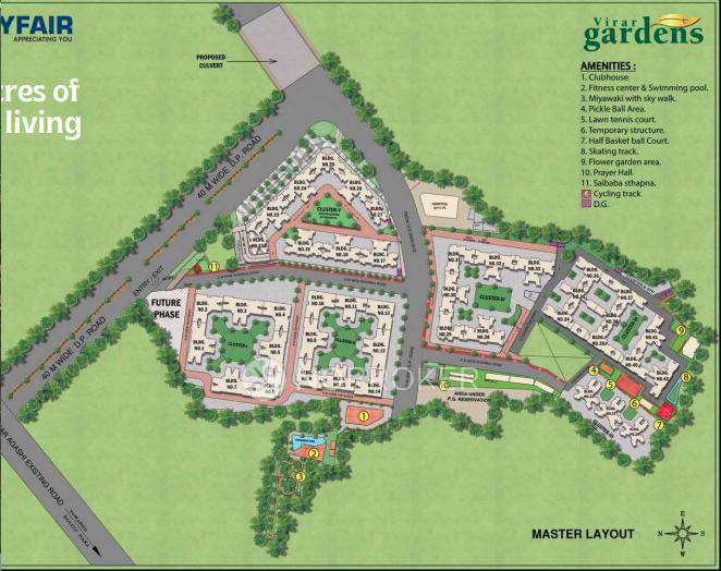 2 BHK Flat In Mayfair Virar Gardens For Sale  In Virar West, Virar, Maharashtra, India