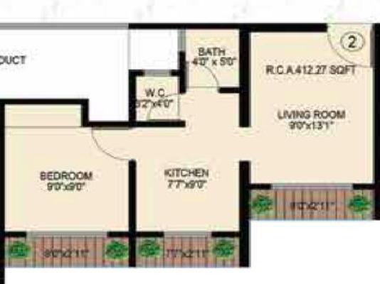 1 BHK Flat In Shree Codename Rajdhani For Sale  In Kalyan