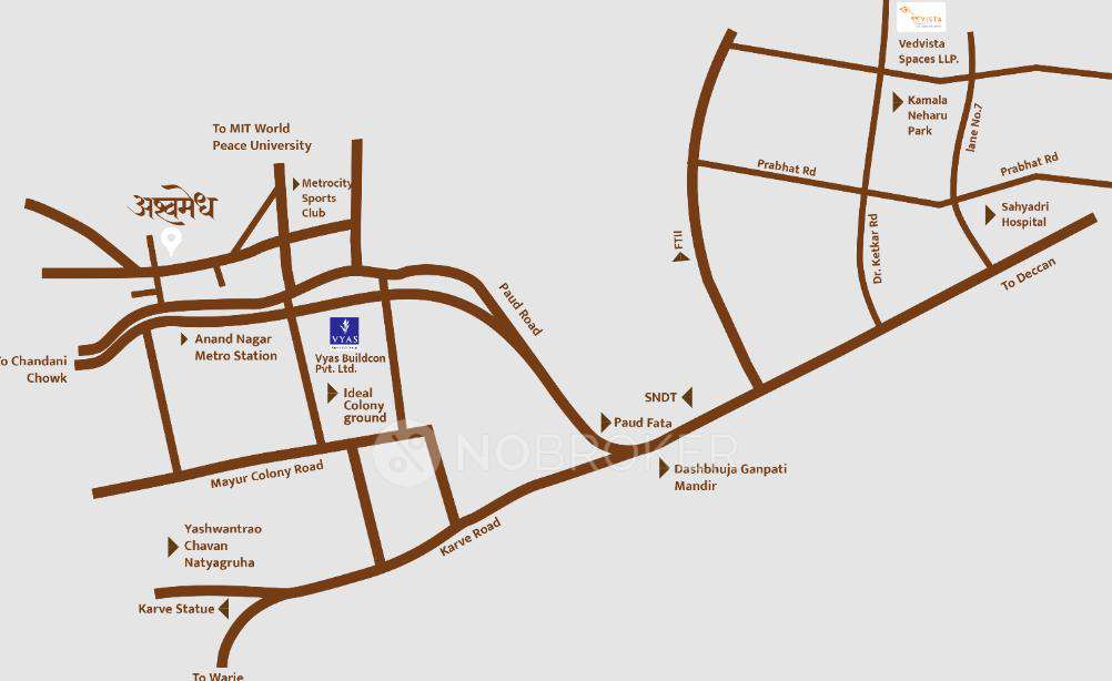 2 BHK Flat In Vyas Ashwamedh Chs For Sale  In Kothrud