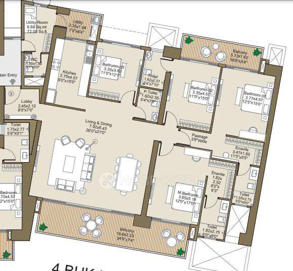 4 BHK Flat In L&t Green Reserve For Sale  In Sector 128, Noida, Uttar Pradesh, India