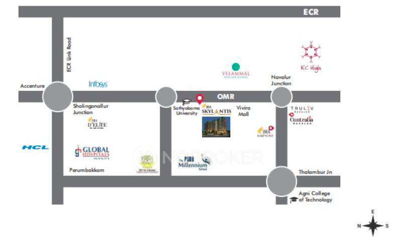 3 BHK Flat In Dra Iheart For Sale  In Omr