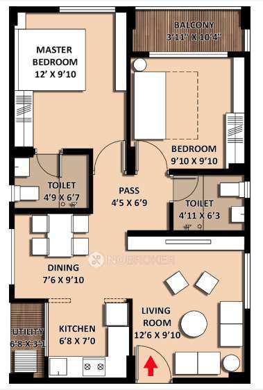 2 BHK Flat In Indis Vb City For Sale  In Bolarum