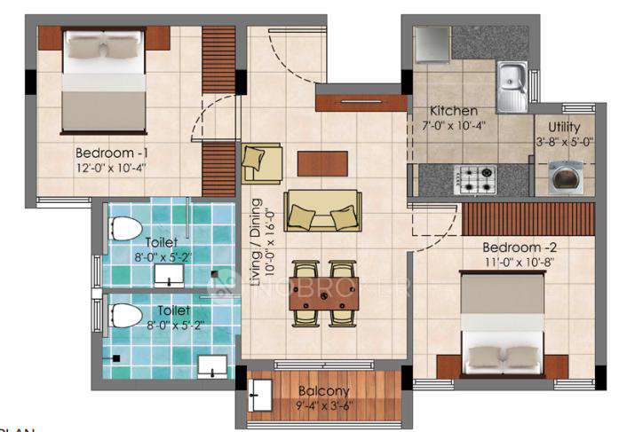 2 BHK Flat In Lancor Lumina For Sale  In Guduvanchery