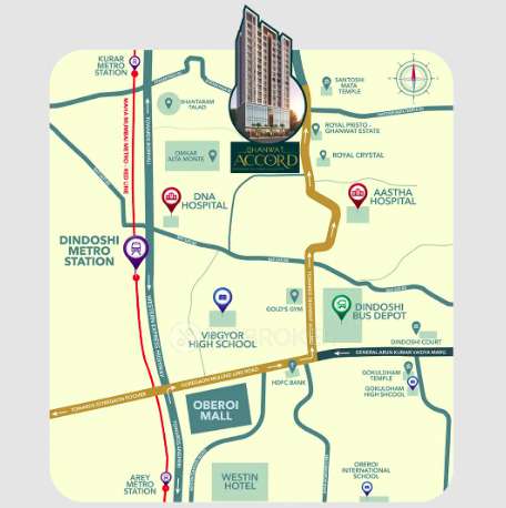 2 BHK Flat In Ghanwat Accord For Sale  In Malad East