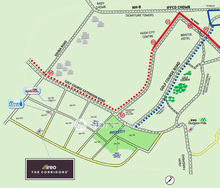 2 BHK Flat In Ireo The Corridors For Sale  In Sector 67a