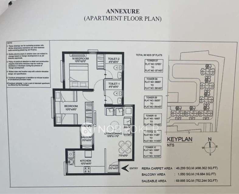 2 BHK Flat In Shriram 107 South East For Sale  In Attibele