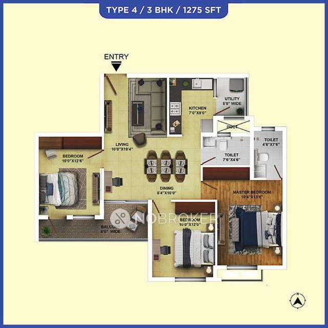 3 BHK Flat In Ramky One Karnival For Sale  In ********** **** ** *