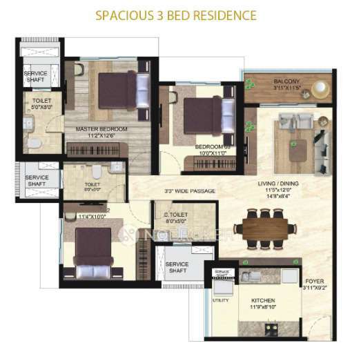 3 BHK Flat In Runwal Sanctuary For Sale  In Mulund West