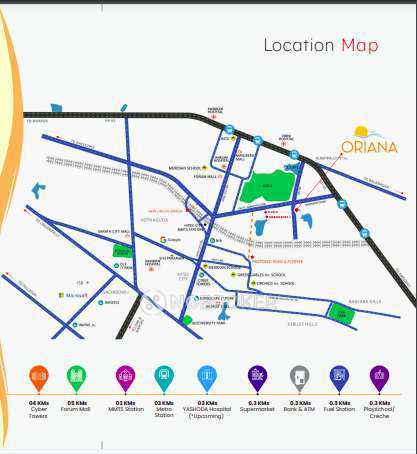 2 BHK Flat In Cybercity Oriana For Sale  In Moosapet