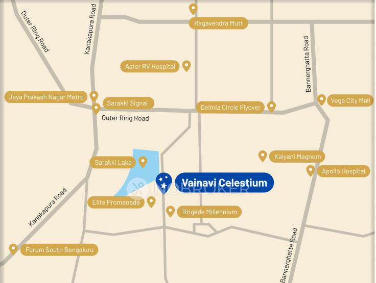 3 BHK Flat In Vainavi Celestium For Sale  In Jp Nagar