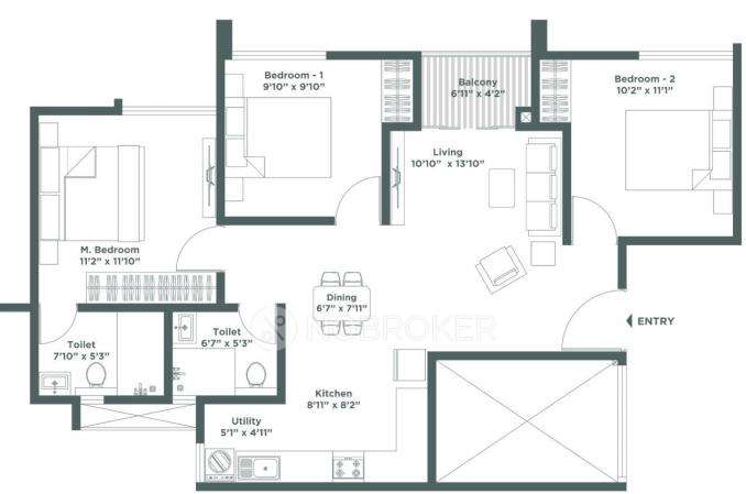 3 BHK Flat In Embassy Verde For Sale  In Devanahalli