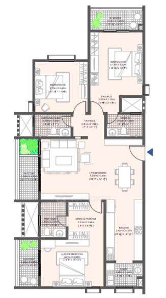 3 BHK Flat In Modern Engrace Vista For Sale  In Sarjapur