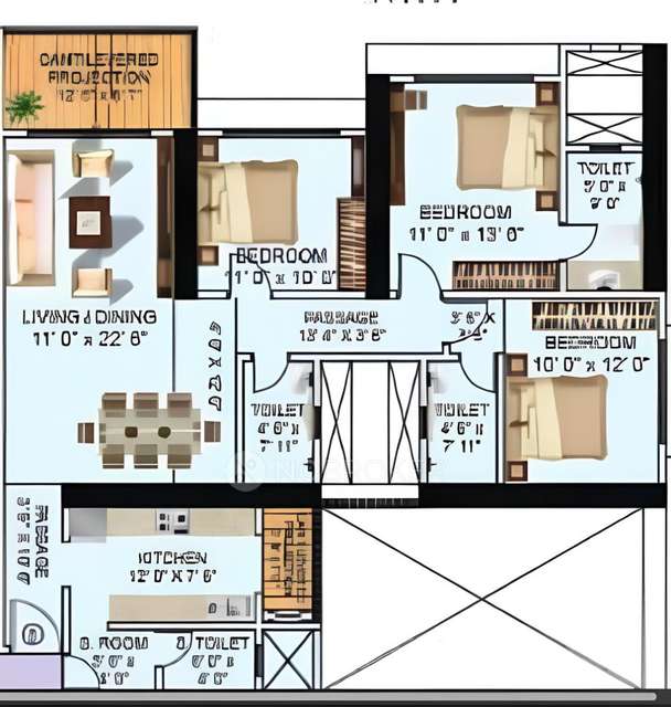 3 BHK Flat In Neelam Senroofs For Sale  In Mulund East