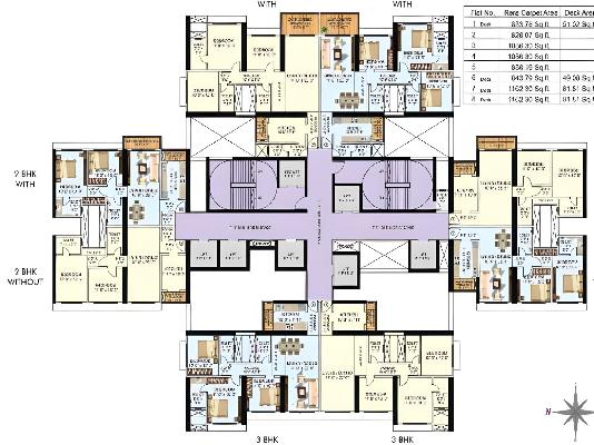 3 BHK Flat In Neelam Senroofs For Sale  In Mulund East