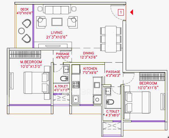 2 BHK Flat In Jet Anand Bhavan For Sale  In Vile Parle West