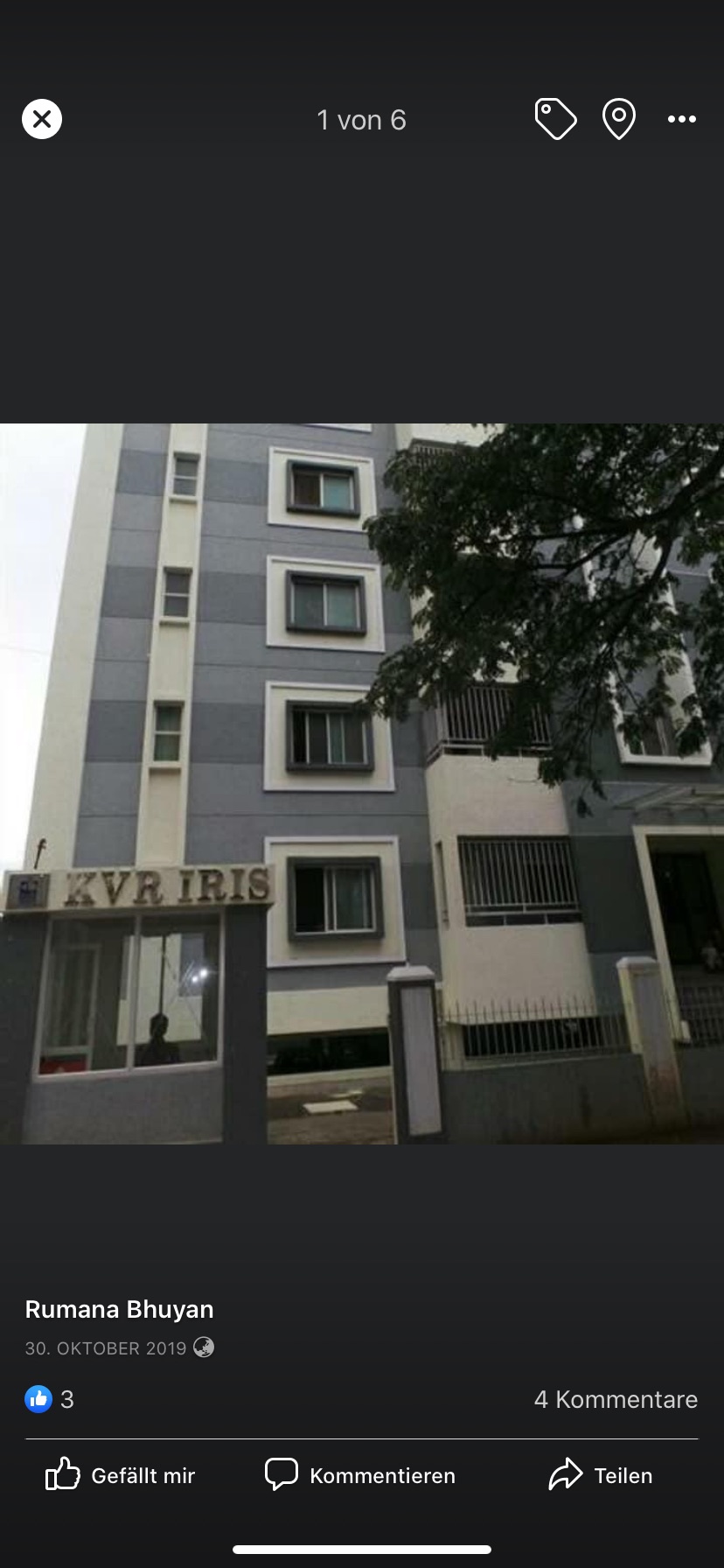 Kvr Iris, Bilekahalli