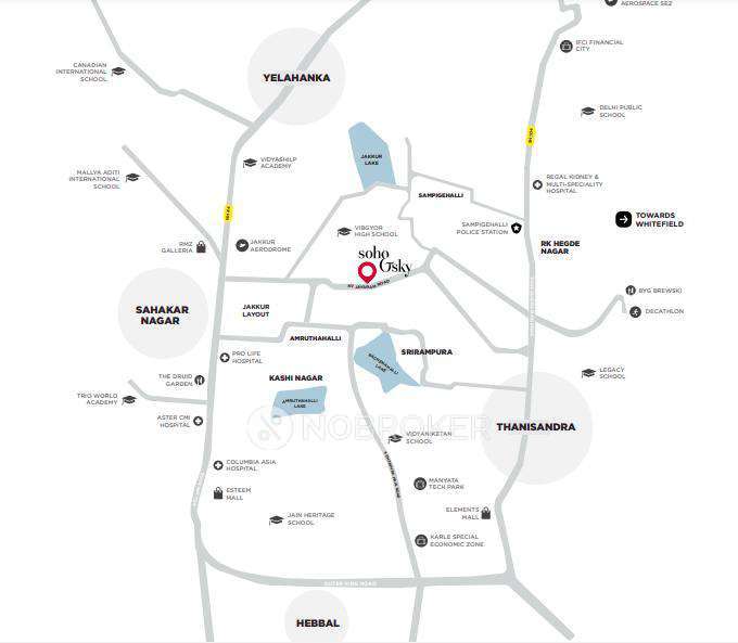 3 BHK Flat In Assetz Soho And Sky  For Sale  In Yelahanka