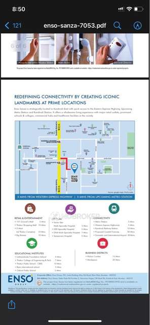 1 BHK Flat In Enso Sanza For Sale  In Kandivali East