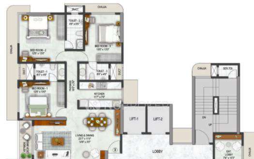 3 BHK Flat In Platinum Avenue For Sale  In  Khar West