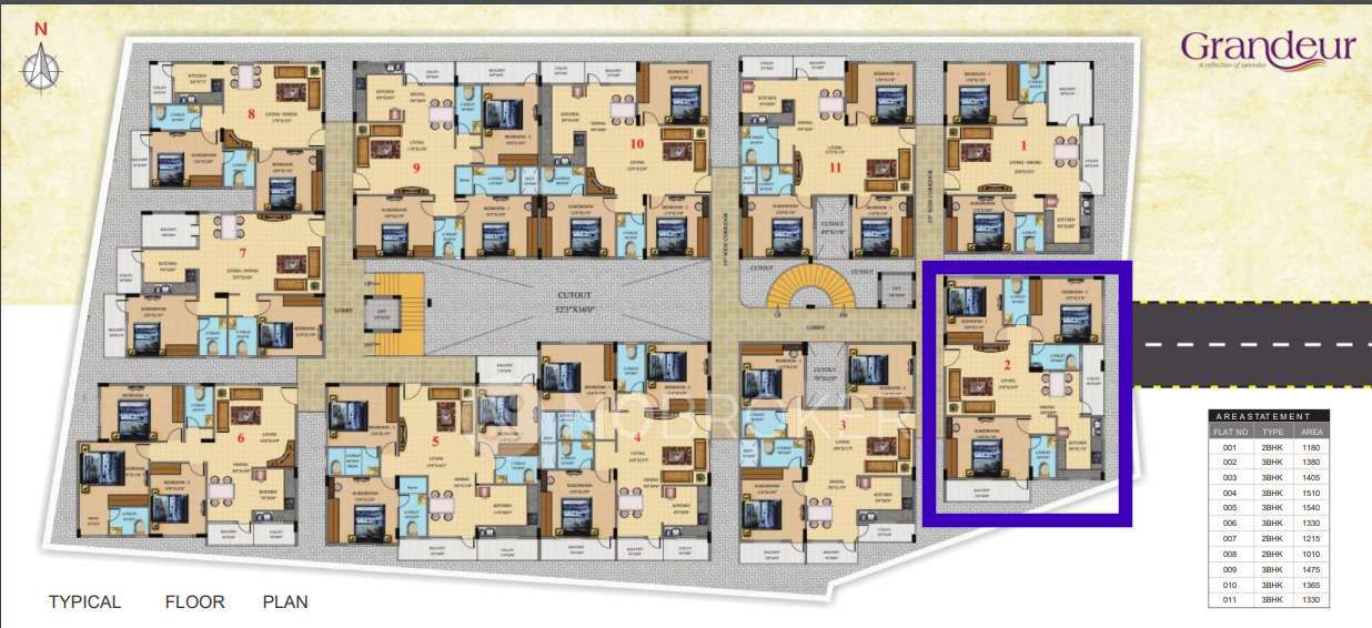 3 BHK Flat In Brahma Grandeur For Sale  In Grandeur