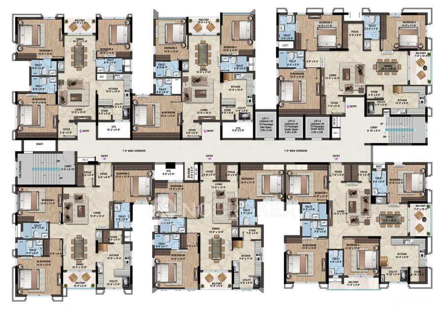 4 BHK Flat In Lifestyle Vardaan For Sale  In Washermenpet