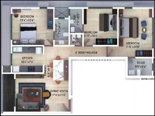 3 BHK Flat In Shagun Residency For Sale  In 193a, Swami Vivekananda Rd, Navpada, Vile Parle West, Mumbai, Maharashtra 400047, India