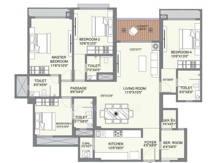 4 BHK Flat In Arihant The X Ghatkopar For Sale  In Chembur