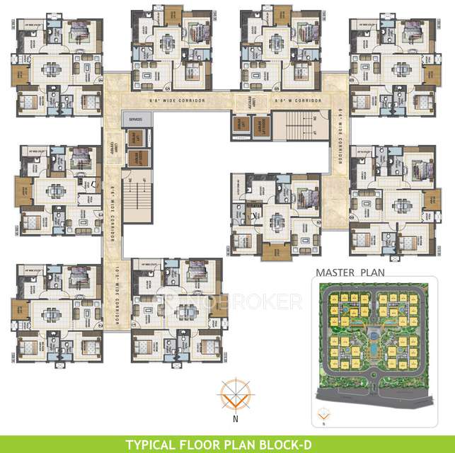 3 BHK Flat In Rainbow Vistas, Borabanda For Sale  In Moosapet