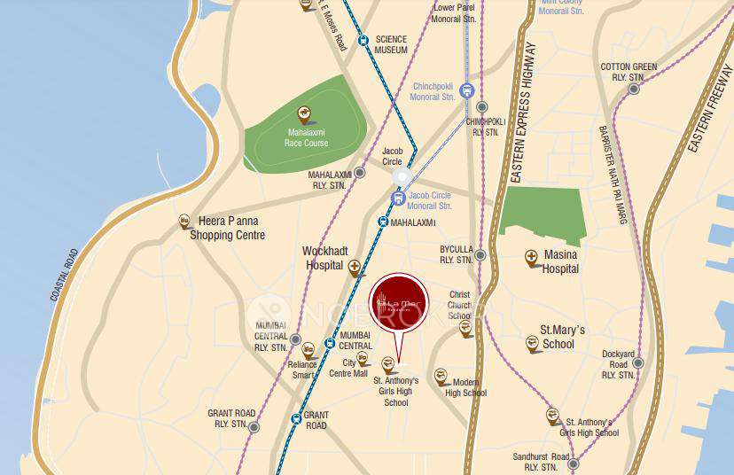 3 BHK Flat In Chunawala La Mer Casa For Sale  In Byculla