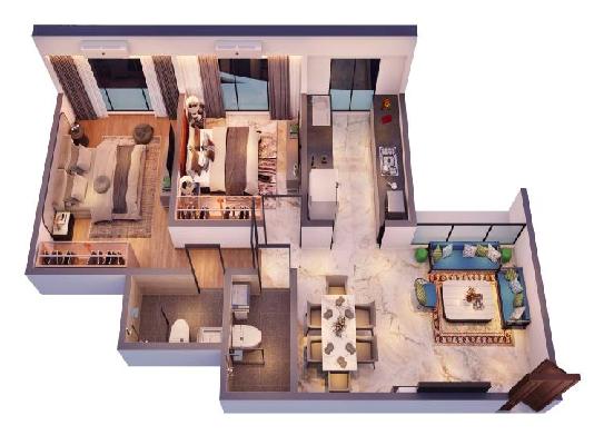 2 BHK Flat In Tricity Aspire For Sale  In Navi Mumbai