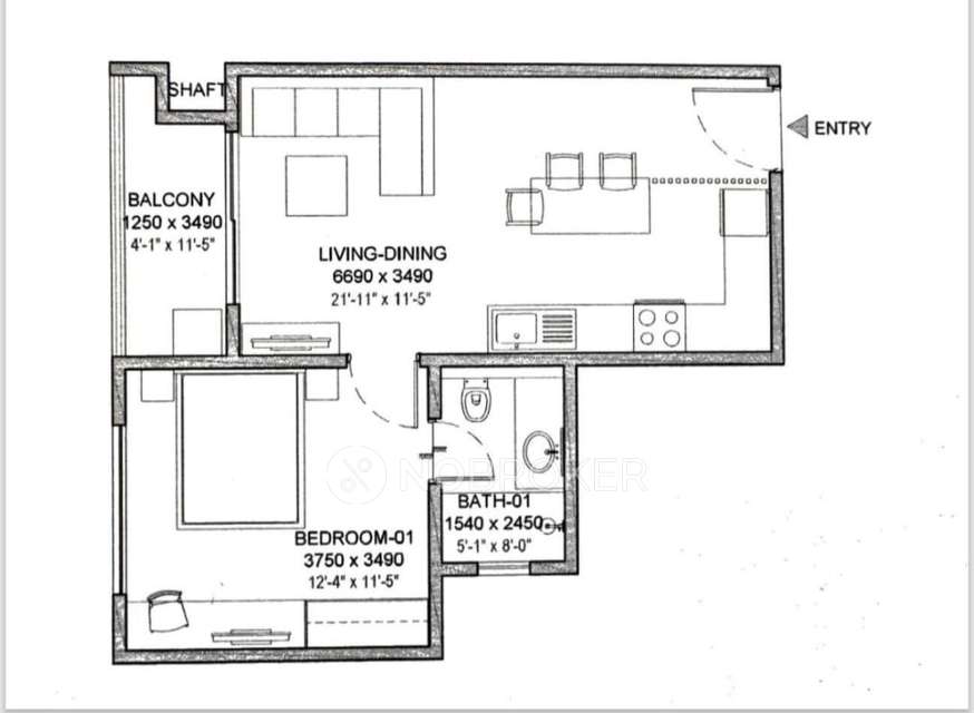 1 BHK Flat In Sobha Neopolis, Panathur For Sale  In Panathur
