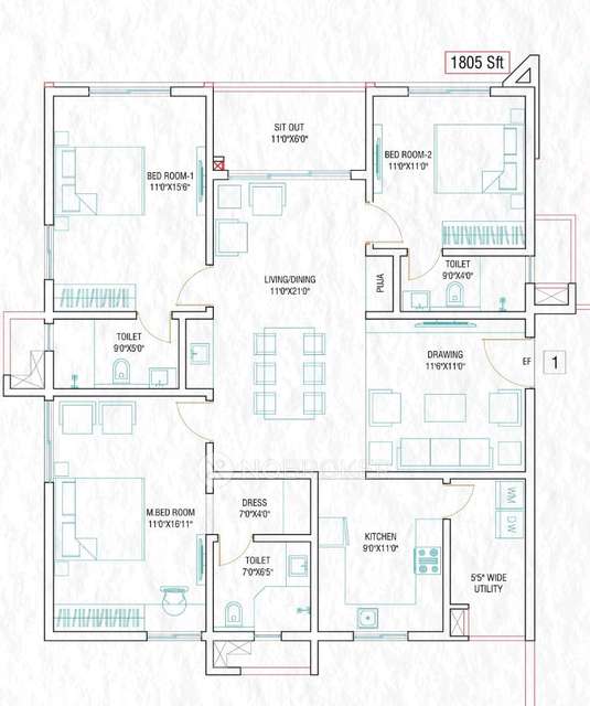3 BHK Flat In Nsl East County For Sale  In Ramanthapur
