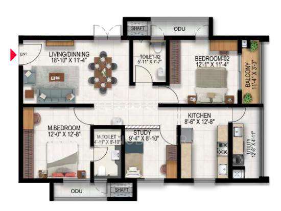 2 BHK Flat In Vajra West City For Sale  In Osman Nagar