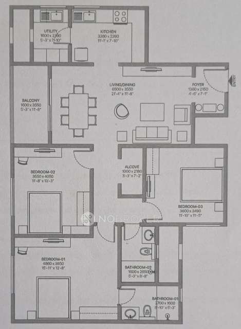 3 BHK Flat In Sobha Neopolis, Panathur For Sale  In Panathur
