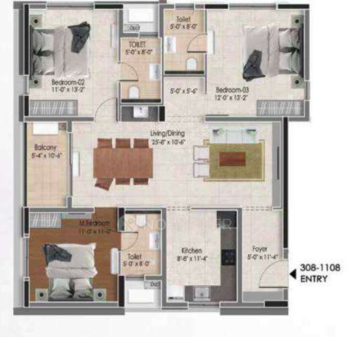 3 BHK Flat In Dra Astra For Sale  In Madhavaram