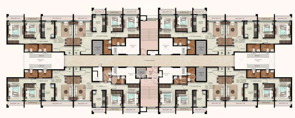 2 BHK Flat In Superb Yogakshema Residency For Sale  In Panvel
