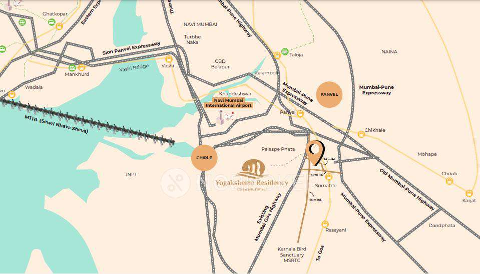 2 BHK Flat In Superb Yogakshema Residency For Sale  In Panvel