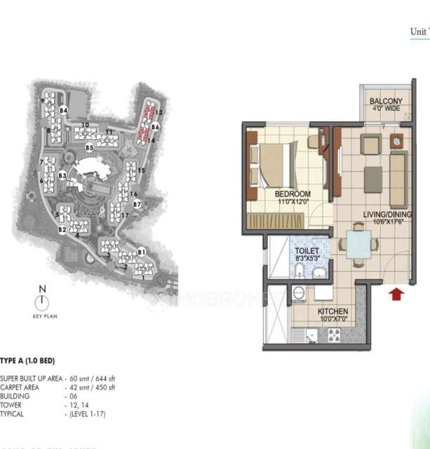 1 BHK Flat In Prestige Song Of South For Sale  In Akshyanagar